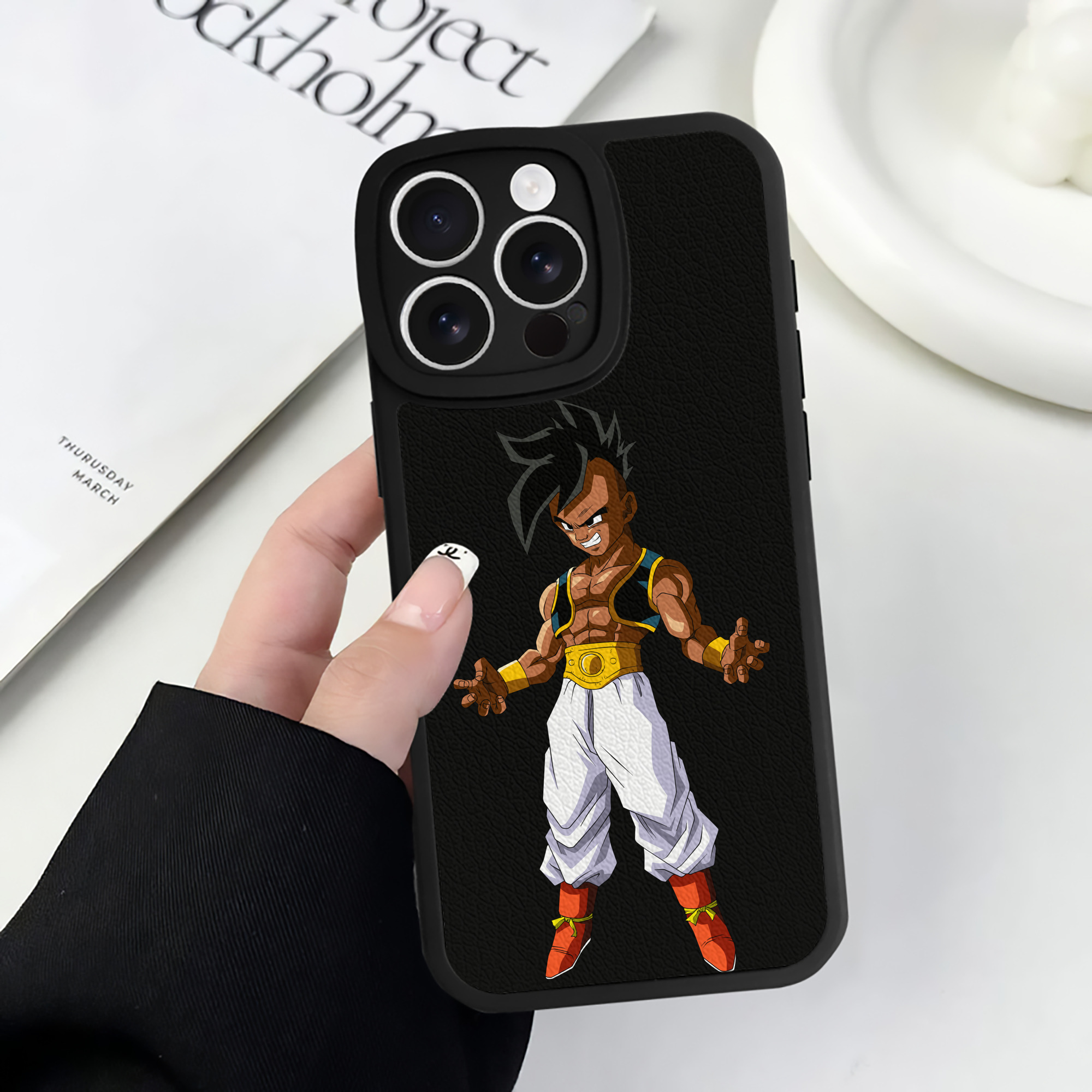 （画像用） ドラゴンボール DRAGON BALL 【iPhone 16シリーズ対応】シリコンスマホケース（レザー調） 材質：シリコン